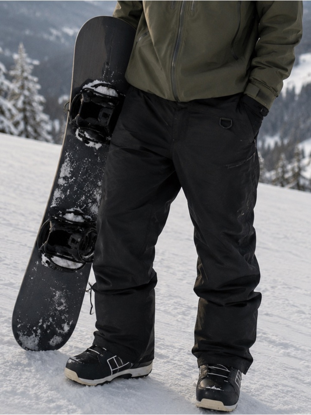 Pulse Men's Snowboard Pants in Black